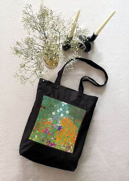 Torba z naszywką Flower garden Gustav Klimt