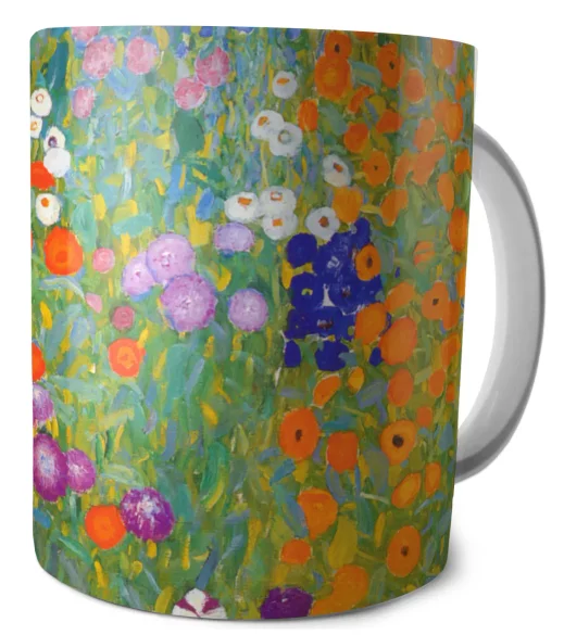 Kubek Flower garden Gustav Klimt