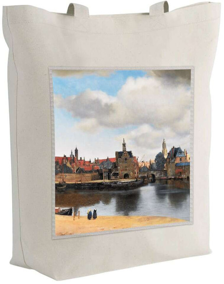 Torba z naszywką Widok Delft Jan Vermeer