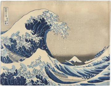 Podkładka na stół Wielka Fala w Kanagawie Katsushika Hokusai