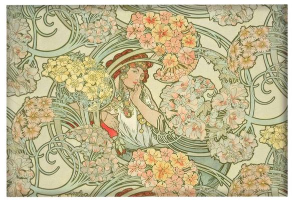 Magnes Byzantine – projekt tkaniny Alfons Mucha