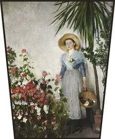 Ekran W oranżerii (W cieplarni) Olga Boznańska