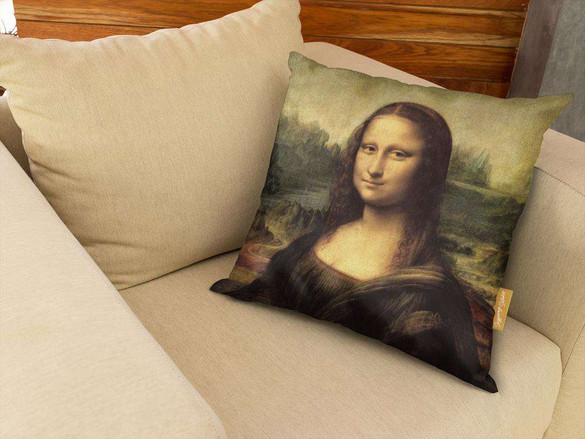 Poduszka Mona Lisa Leonardo da Vinci