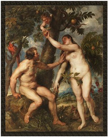 Naszywka Adam i Ewa Peter Paul Rubens