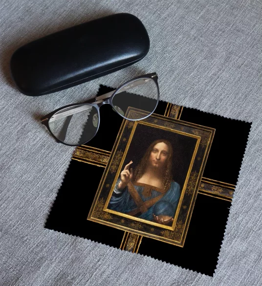 Ściereczka do okularów Zbawiciel świata Leonardo da Vinci