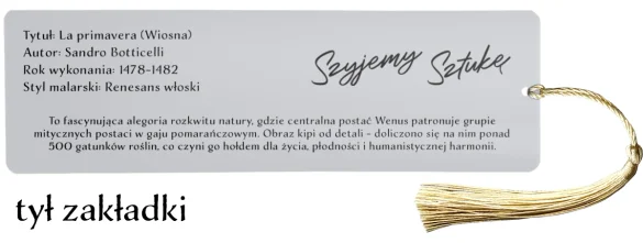 Zakładka do książki La primavera (Wiosna) Sandro Botticelli