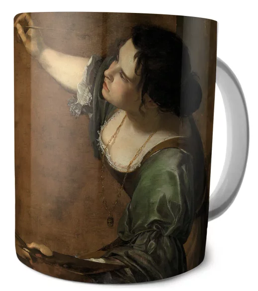 Kubek Autoportret jako alegoria malarstwa Artemisia Gentileschi