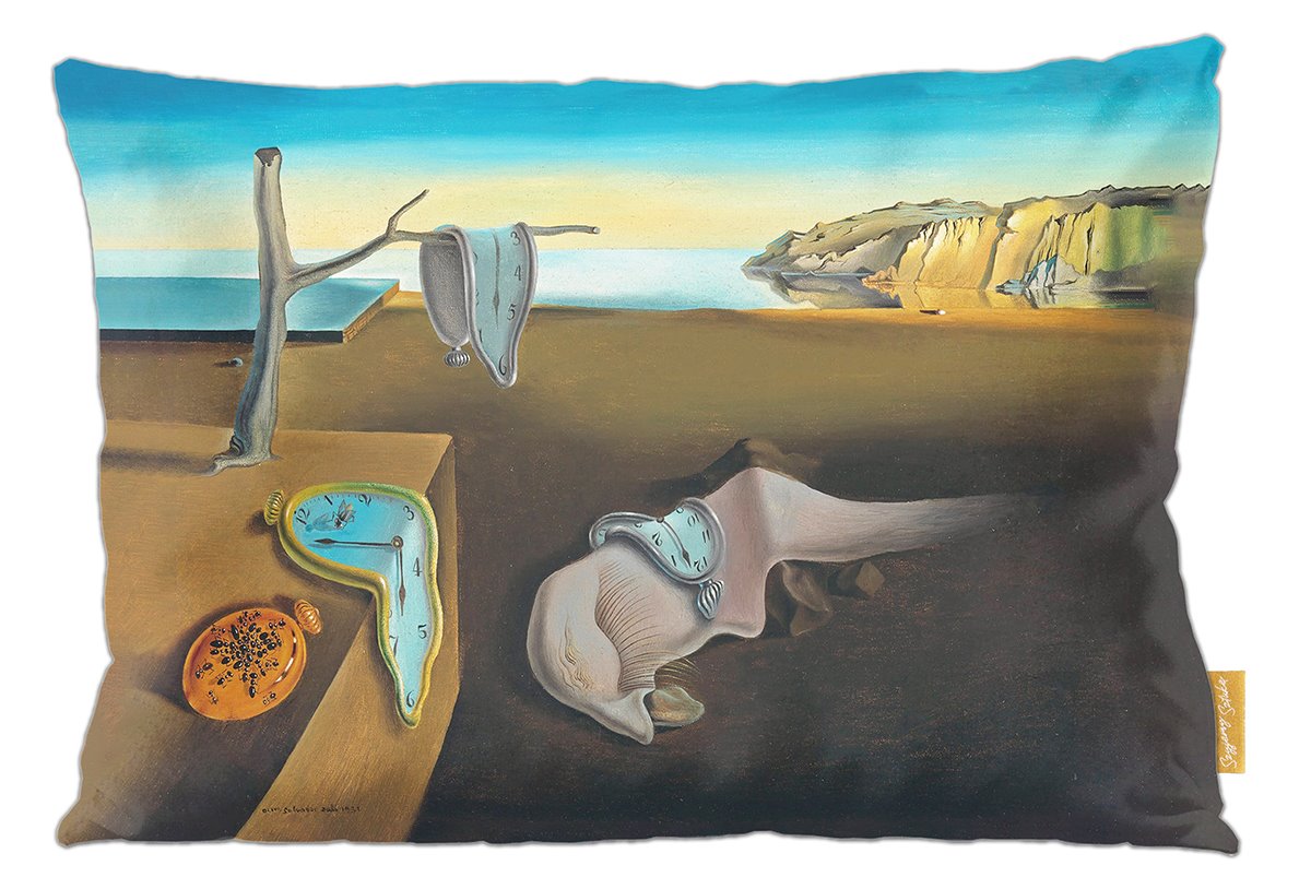 Poduszka dekoracyjna na prezent z obrazem Trwałość pamięci Salvador Dali Szyjemy Sztukę