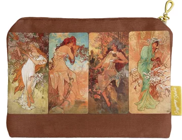 Kosmetyczka mini 4 pory roku Alfons Mucha