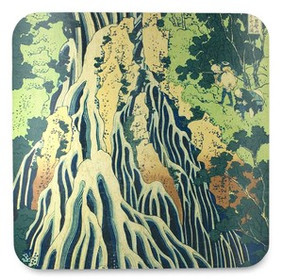 Podkładka pod kubek Wodospad Kirifuri na górze Kurokami w prowincji Shimotsuke Katsushika Hokusai