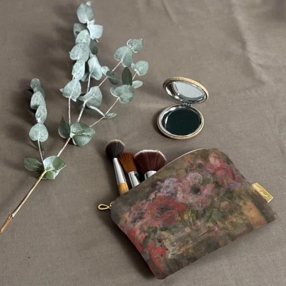 Kosmetyczka mini Kwiaty - Anemony Olga Boznańska