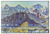Eiger, Mönch und Jungfrau in der Morgensonne