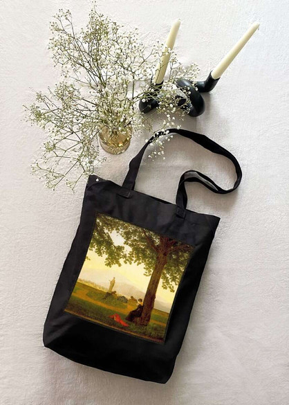 Torba z naszywką Taras ogrodowy Caspar David Friedrich