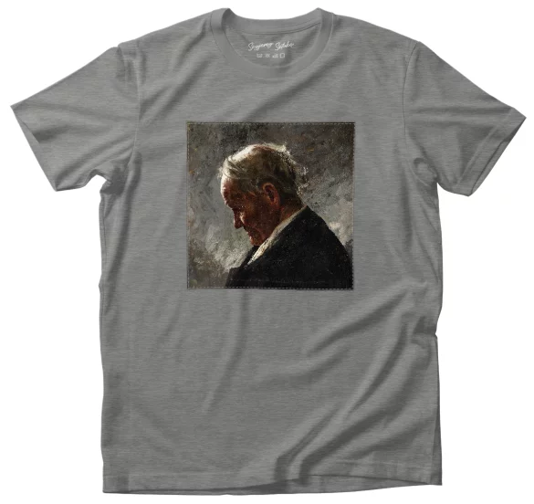 Koszulka z naszywką Profil siwego staruszka Józef Mehoffer