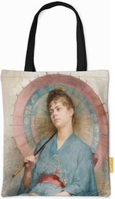 Torba na ramię Kobieta z japońskim parasolem Anna Bilińska-Bohdanowiczowa