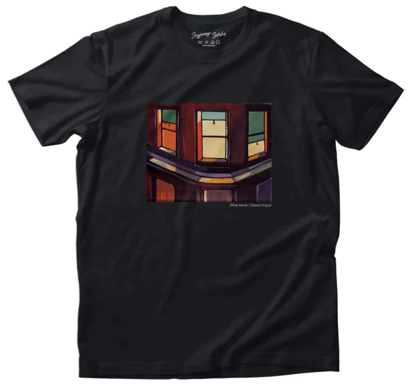 Koszulka z nadrukiem Okna nocne Edward Hopper
