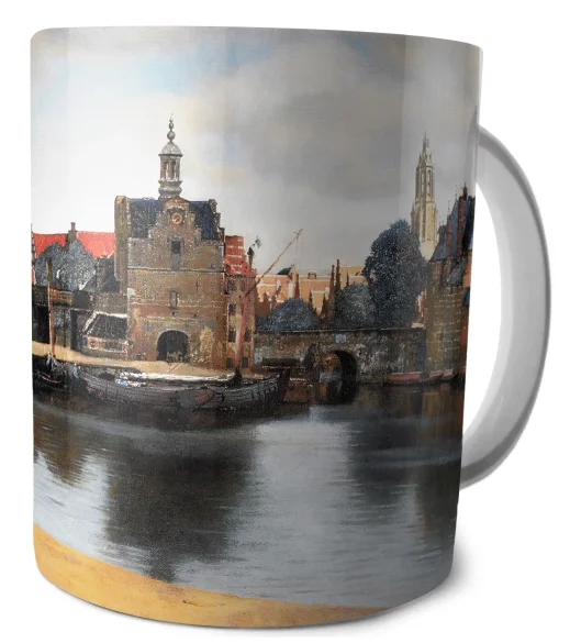 Kubek Widok Delft Jan Vermeer