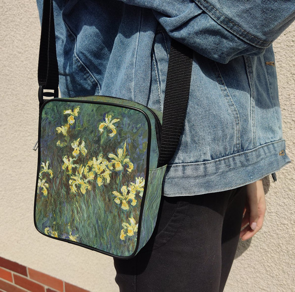 Torba Listonoszka Irysy Claude Monet 