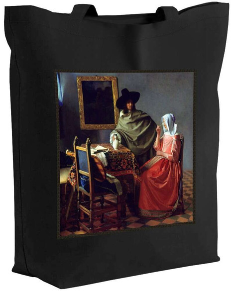 Torba z naszywką Kieliszek Wina Jan Vermeer