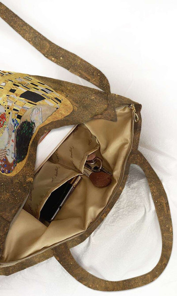 Torba na ramię shopper Pocałunek Gustav Klimt