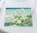 Koszulka z nadrukiem Wzgórze Goten w Shinagawa nad Tokaido Katsushika Hokusai
