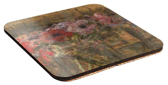 Podkładka pod kubek Kwiaty - Anemony Olga Boznańska