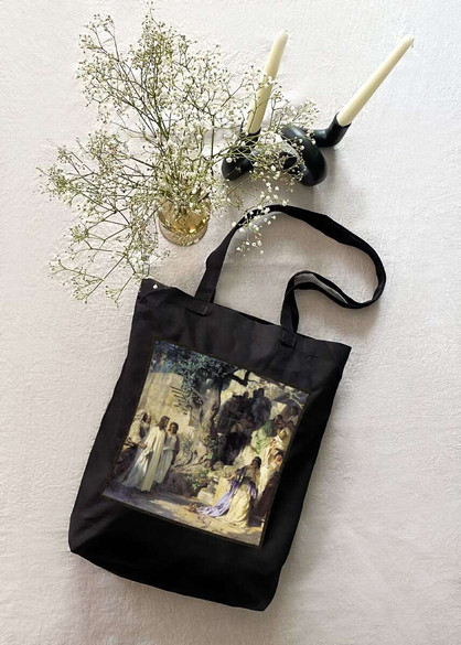 Torba z naszywką Chrystus i jawnogrzesznica Henryk Siemiradzki