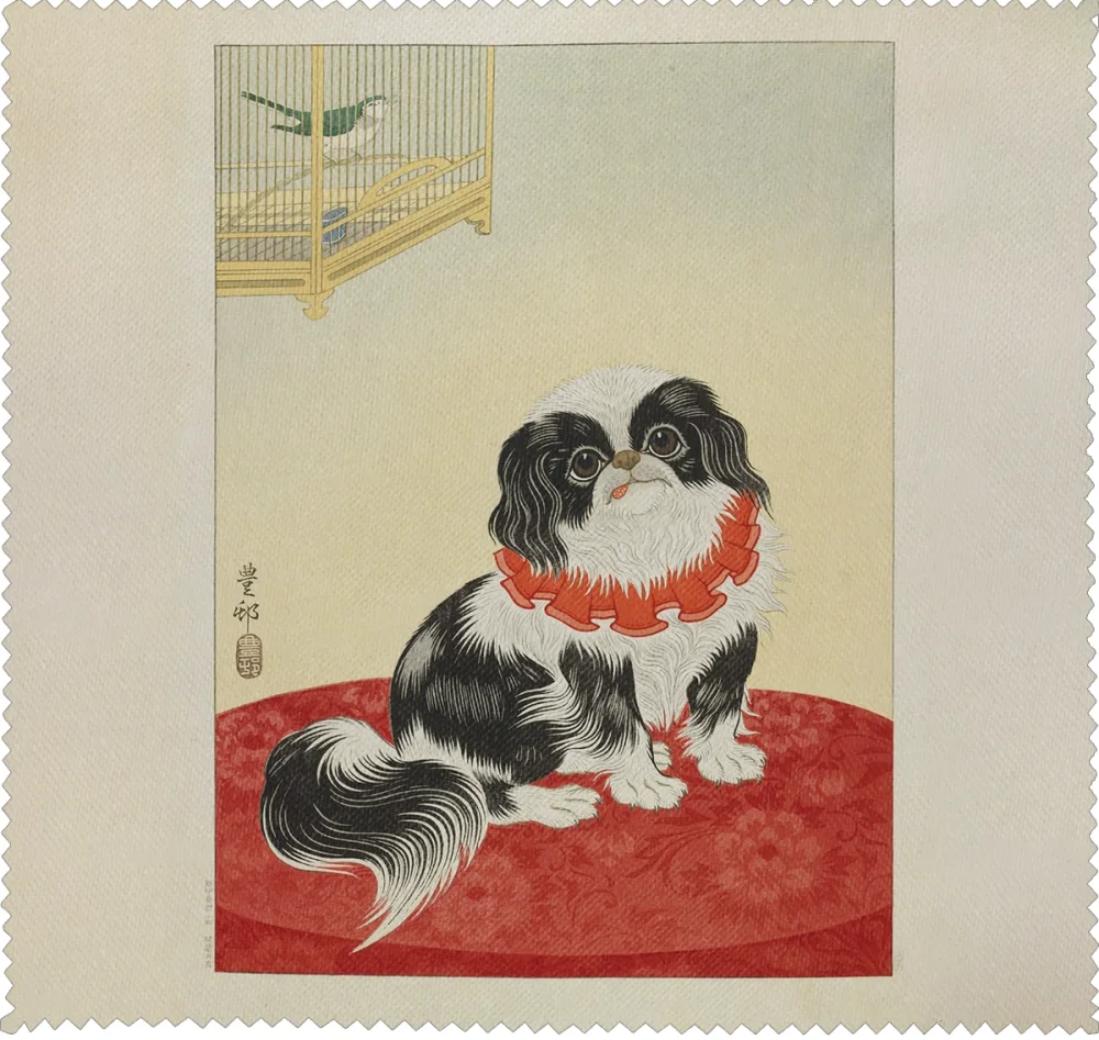 Ściereczka do okularów Pies pekińczyk Ohara Koson