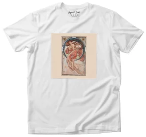 Koszulka z naszywką La Danse (Taniec) Alfons Mucha