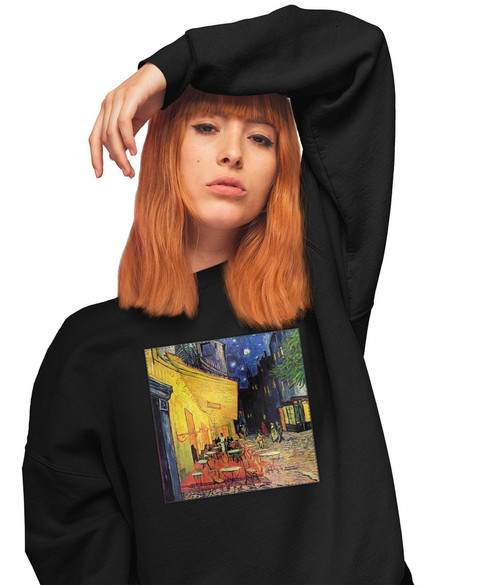 Bluza z naszywką Taras kawiarni w nocy Vincent Van Gogh