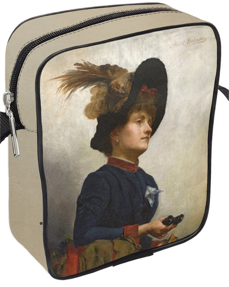 Torba listonoszka Kobieta z lornetką Anna Bilińska-Bohdanowiczowa