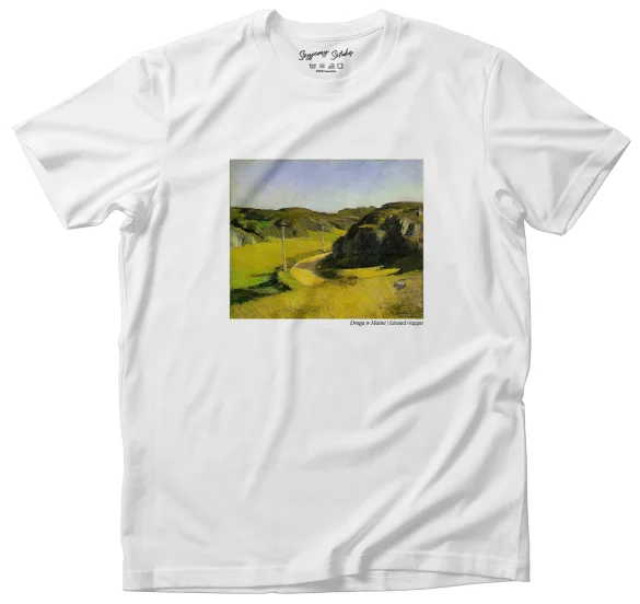 Koszulka z nadrukiem Droga w Maine Edward Hopper