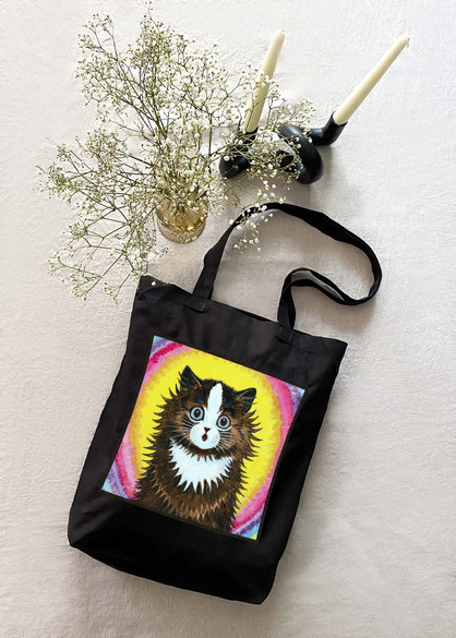 Torba z naszywką Kot w tęczy Louis Wain