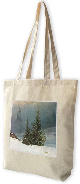 Torba z naszywką Pejzaż zimowy Caspar David Friedrich