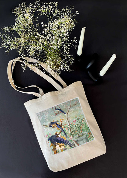 Torba z naszywką A pair of magpie jays James Audubon