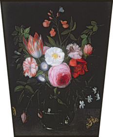 Ekran Wiosenne kwiaty w szklanym wazonie Jan van Kessel (starszy)