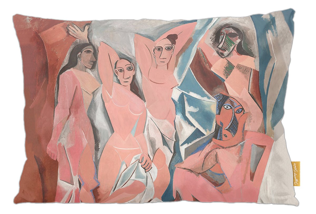 Poduszka dekoracyjna na prezent z obrazem Panny z Awinionu Pablo Picasso Szyjemy Sztukę