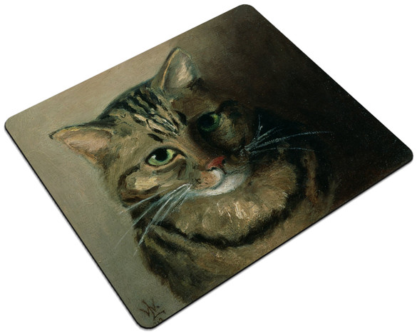 Podkładka Studium głowy kota tabby Louis Wain 24x19cm