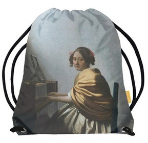 Worek Młoda kobieta siedząca przy dziedzińcu Jan Vermeer