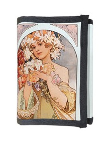 Portfel Kwiat Alfons Mucha