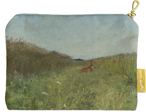 Kosmetyczka mini Zając wśród zboża Józef Chełmoński