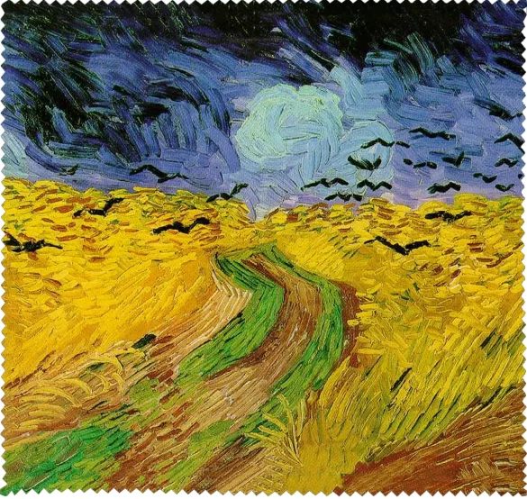 Ściereczka do okularów Pole pszenicy z krukami Vincent Van Gogh