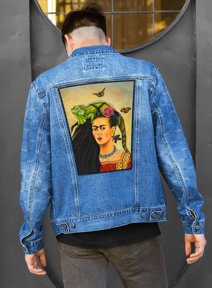 Ekran Frida z legwanem – portret inspirowany Fridą Kahlo