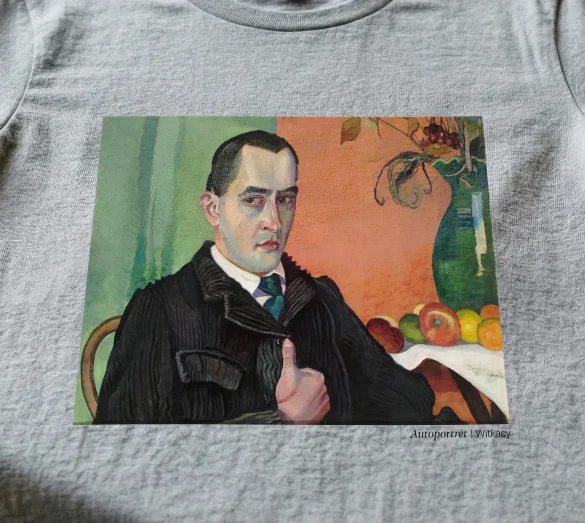 Koszulka z nadrukiem Autoportret Witkacy