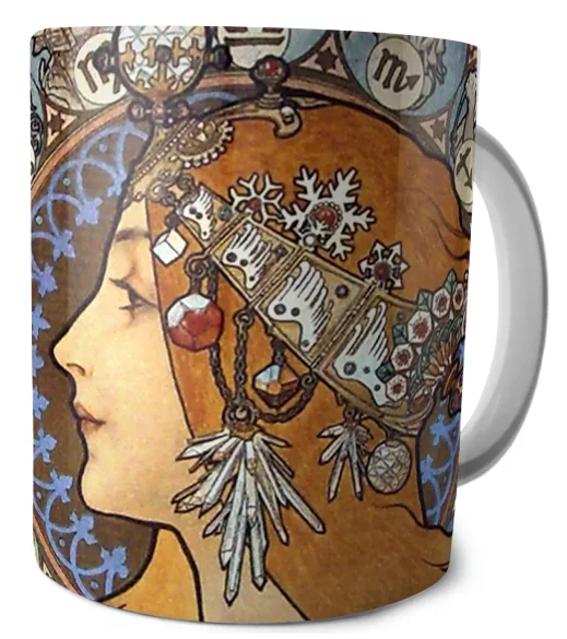 Kubek Zodiak Alfons Mucha
