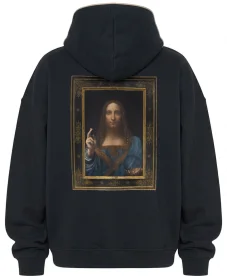 Bluza oversize Zbawiciel świata Leonardo da Vinci