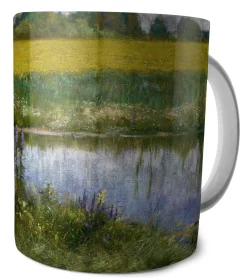 Kubek Pole łubinu Władysław Podkowiński