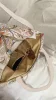 Torba na ramię shopper Projekt tkaniny z pasiastymi liśćmi William Kilburn