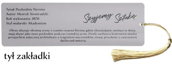 Zakładka do książki Pochodnie Nerona Henryk Siemiradzki