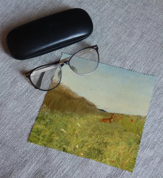 Ściereczka do okularów Zając wśród zboża Józef Chełmoński